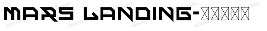 mars landing字体转换